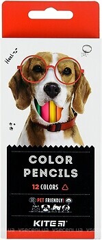 Фото Kite Олівці кольорові тригранні Dogs (K22-053-1)