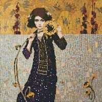 Фото Ідейка Алмазна мозаїка Дівчина з соняшником (AMO7383)