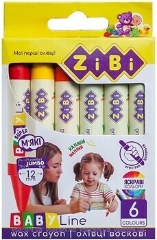 Фото ZiBi Олівці кольорові Baby Line Super Jumbo (ZB.2484)