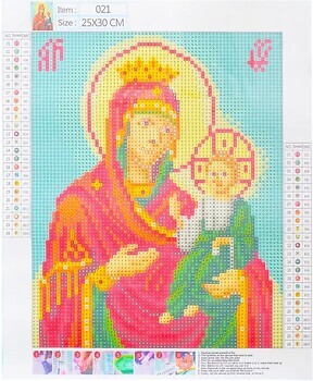 Фото Supretto Алмазна живопис Ікона Іверська Богородиця (75690001)