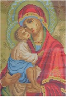 Фото Supretto Алмазна живопис Ікона Пресвята Богородиця Донська (75700001)