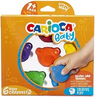 Фото Carioca Набір воскової крейди Baby 6 шт (42956)