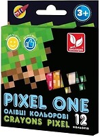 Фото Школярик Олівці кольорові Crayons Pixel One (316121007-UA)