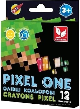 Фото Школярик Олівці кольорові Crayons Pixel One (316121007-UA)