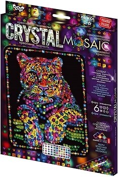 Фото Danko Toys Crystal mosaic Леопард (CRM-02-03)