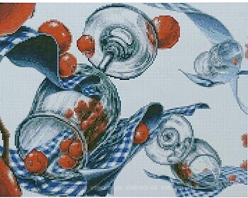Фото Strateg Алмазна мозаїка Келихи з ягодами (D0036)