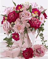 Фото Strateg Букет квітів в рожевих тонах (GS135)