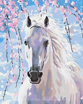 Фото Brushme Лошадь в цветах сакуры (BS8528)