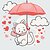 Фото Bambi Котик с зонтиком (15568-AC)