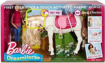 Фото Mattel Барби Наездница и танцуюая лошадка (FRV36)