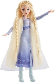 Фото Hasbro Disney Frozen 2 Эльза с аксессуарами для волос (E6950/E7002)