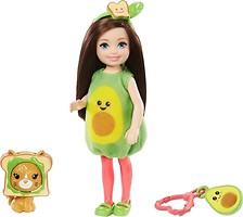 Фото Mattel Барби Club Chelsea Челси в костюме авокадо (GJW31)