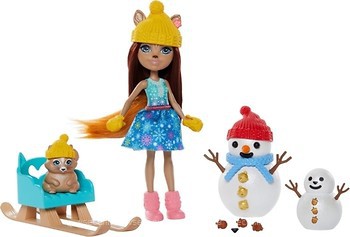 Фото Mattel Enchantimals Білочка і снеговички (GNP16)