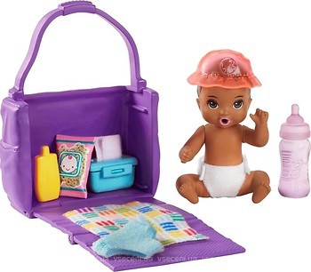 Фото Mattel Барбі Skipper Babysitters Feeding and Changing Playset with Color-Change Baby Doll (GHV86)