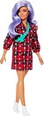 Фото Mattel Барби Fashionistas Модница в клетчатом платье (GRB49)