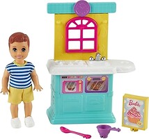 Фото Mattel Барби Skipper Babysitters Малыш и кухня (GRP16)