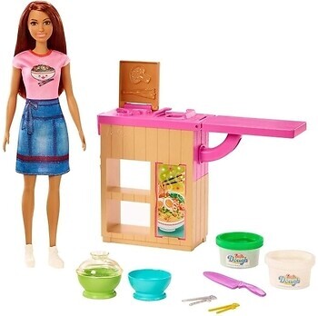 Фото Mattel Барби Noodle Bar Playset with Brunette Doll (GHK44)