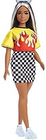 Фото Mattel Барби Fashionistas Doll Flame Crop Top and Checkered Skirt (HBV13)