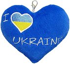 Фото Tigres Брелок I love Ukraine (ПД-0432)