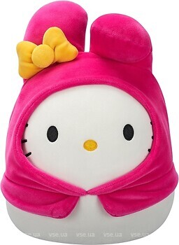 Фото Squishmallows Hello Kitty Хелоу Кітті в образі Моя Мелоді 20 см (SQSN00390)