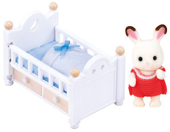Фото Sylvanian Families Шоколадний Кролик-малюк у ліжечку (5017, 2205)