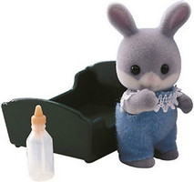 Фото Sylvanian Families Малюк сірий кролик (3405)