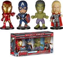 Фото Funko Башкотряс Wacky Wobbler Mini 4-Pack Marvel Avengers AOU (5162)