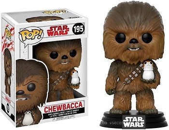 Фото Funko Pop! Bobble Star Wars Episode 8 TLJ Chewbacca with Porg (14748)