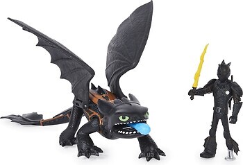 Фото Spin Master Dragons Як приручити дракона 3 Беззубик і Ікінг (SM66621/3205)