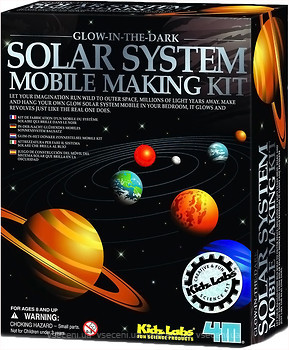 Фото 4M KidzLabs Сонячна система 3D мобіль (00-03225)
