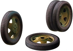Фото MiniArt набір коліс для сімейства автомобілів ГАЗ-АА (MA35099)