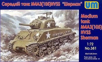 Фото UniModels M4A3(105) HVSS Sherman (UM381)