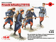 Фото ICM Французская пехота 1914 г. (35682)