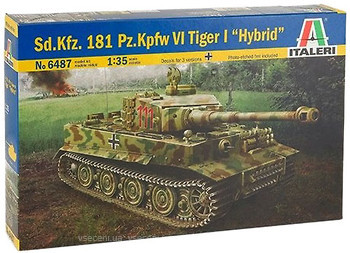 Фото Italeri Sd.Kfz. 181 PzKpfw VI Tiger I Hybryd (6487)
