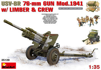Фото MiniArt USV-BR 76-mm Gun Mod.1944 (MA35129)