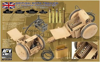 Фото AFV-Club British Rota trailer w/ 2 Pounder Ammunition set (AF35264)