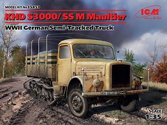 Фото ICM KHD S3000/SS M Maultier WWII German Semi-Tracked Truck 1:35 (35453)