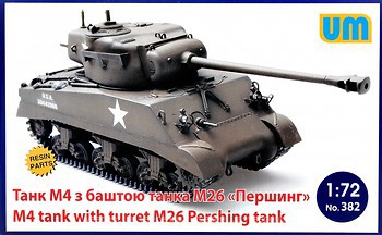 Фото UniModels M4 tank with turret M26 Pershing (UM382)