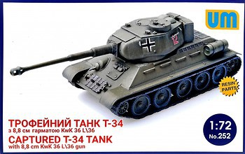 Фото UniModels Т-34 з 88 мм гарматою KwK 36L/36 (UM252)