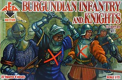 Фото Red Box Burgundian infantry and knights 15 century set 1 (RB72109)