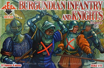 Фото Red Box Burgundian infantry and knights 15 century set 1 (RB72109)