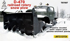 Фото ZZ Modell залізничний снігоочисник Д-470 (ZZ-T87007)