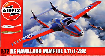Фото Airfix De Havilland Vampire T.11/J28C (A02058A)