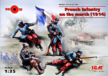 Фото ICM French infantry on the march 1914 (35705)