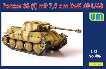 Фото UniModels German tank Panzer 38 (t) with a gun 7.5 cm KwK 40 l/48 (UM486)