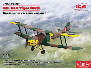 Фото ICM DH.82A Tiger Moth (ICM32035)