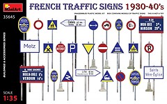 Фото MiniArt Дорожні знаки. Франція 1930-40 (MA35645)