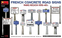 Фото MiniArt Французские дорожные знаки из бетона (MA35659)