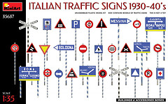 Фото MiniArt Італійські дорожні знаки 1930-40-х (MA35637)
