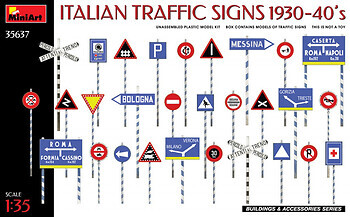 Фото MiniArt Італійські дорожні знаки 1930-40-х (MA35637)